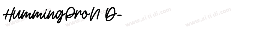 HummingProN D字体转换